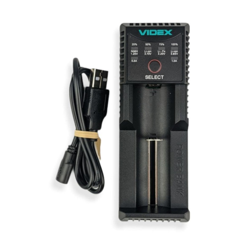 Зарядний пристрій VIDEX /Li-ion,Ni-Mh,Cd, Power Bank/u100