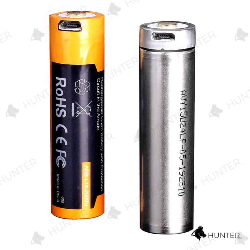 Акумулятор 18650 Fenix 3500 mAh micro usb зарядка
