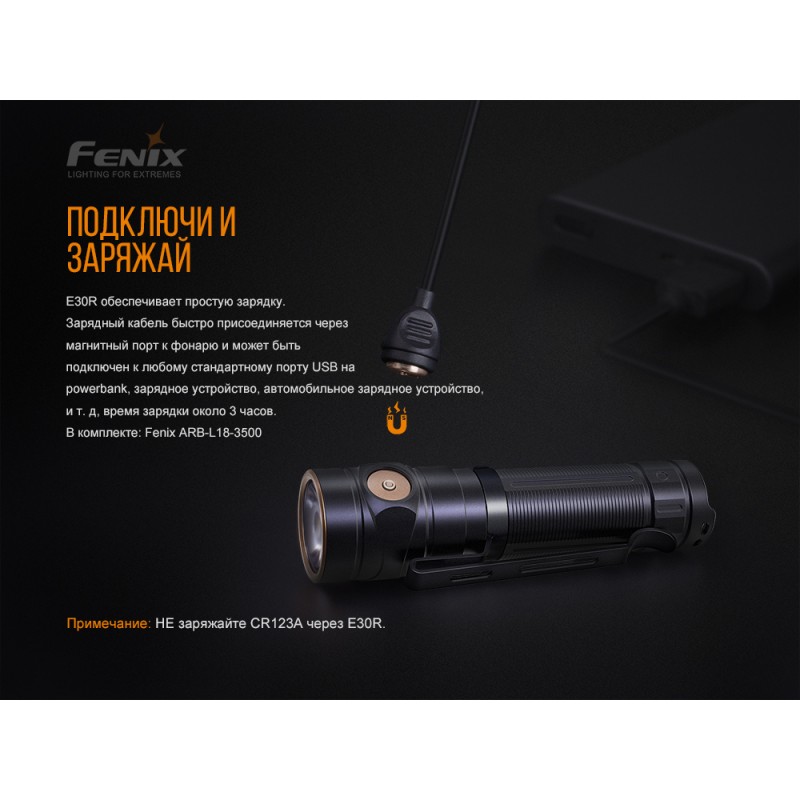 Ліхтар Fenix E30R Cree XP-L HI LED