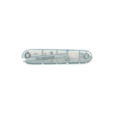 Накладка ручки ножа Victorinox перед silver translucent with Logo (91мм) Серебристый