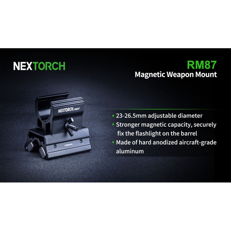 Кріплення для ліхтаря магнітне RM87 (23-26.5mm)