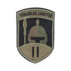 Шеврон Viribus unitis на липучці Чорний