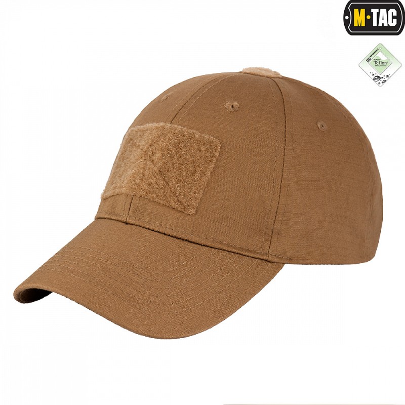 Бейсболка M-TAC Flex Rip-Stop Coyote Brown з липучкою Койот