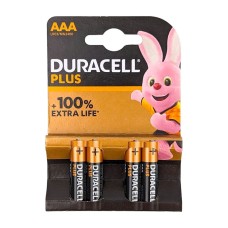 Батарейки DURACELL AAA LR03/MN2400 Plus (блистер 4шт)