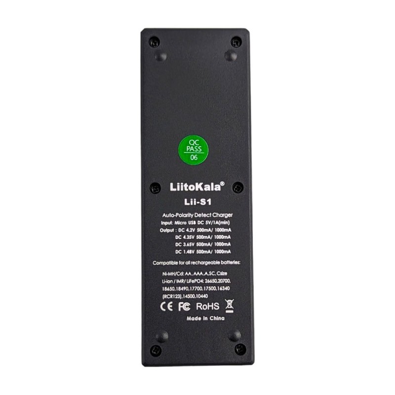 Зарядное устройство для LiitoKALA Lii-S1 на 1 АКБ (USB, LCD)