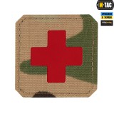 Нашивка Medic Cross Laser Cut Multicam/Red