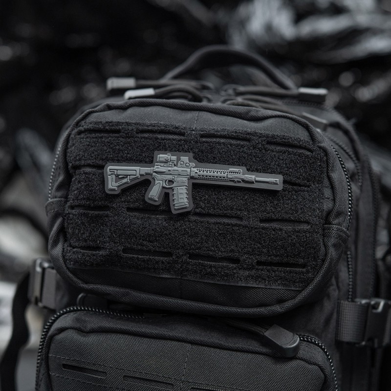 Нашивка AR-15 3D PVC Dark Grey
