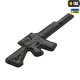 Нашивка AR-15 3D PVC Dark Grey