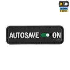 Нашивка Autosave PVC Black