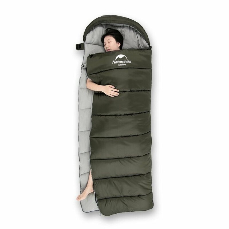 Спальный мешок Naturehike U350 (правый) комфортная температура 1°C Зеленый