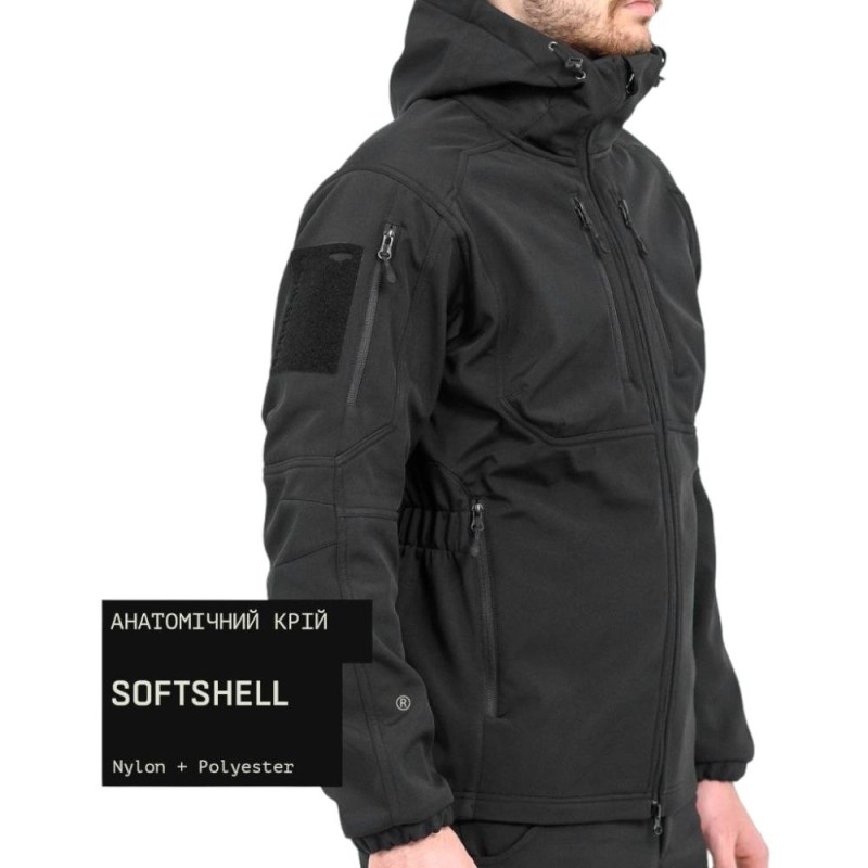 Куртка тактична MARSAVA STEALTH Softshell Jacket Чорний