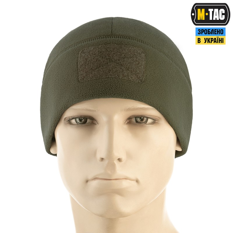Шапка M-Tac Watch Cap Elite (320г/м2) з липучкою Dark Olive Олива