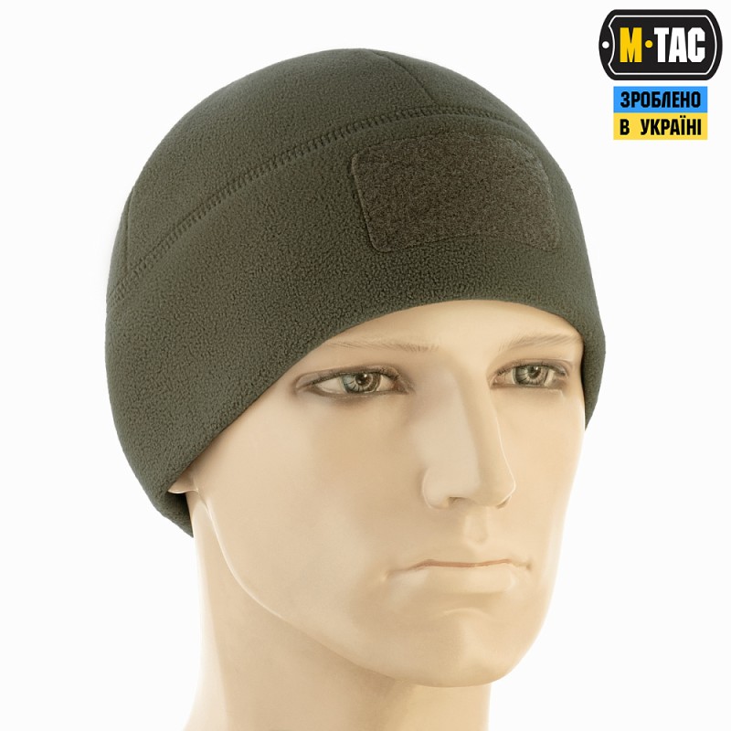 Шапка M-Tac Watch Cap Elite (320г/м2) з липучкою Dark Olive Олива