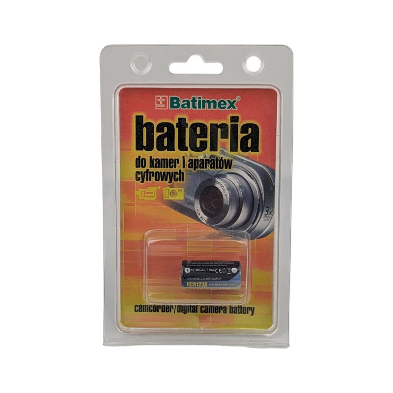 Акумулятор Batimex RCR123A 3V 500mAh