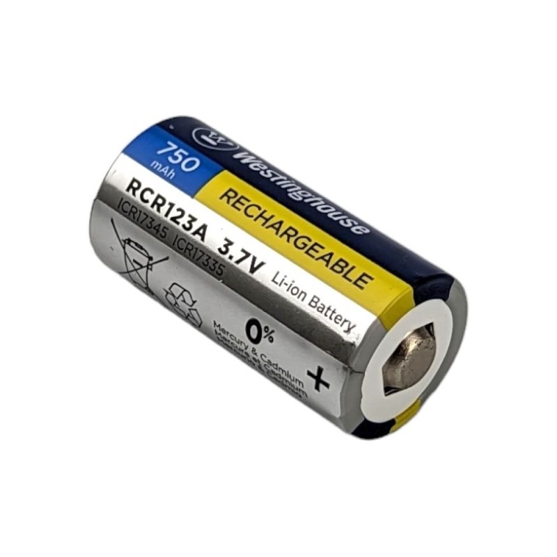Акумулятор Westinghouse Li-ion RCR123 (16340) 750 mAh 3.7V