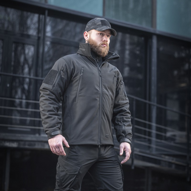 Куртка M-Tac Soft Shell з підстібкою Чорний