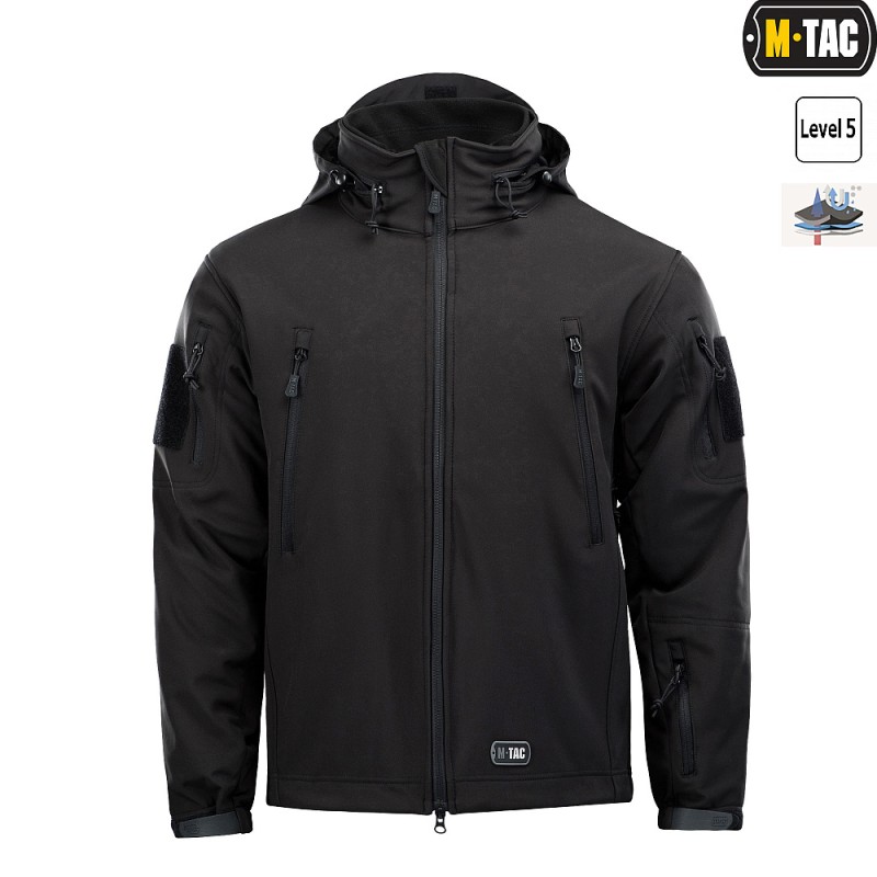 Куртка M-Tac Soft Shell з підстібкою Чорний