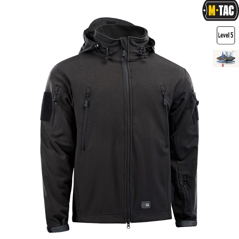 Куртка M-Tac Soft Shell з підстібкою Чорний