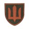 Шеврон "Медична служба" липучка (тризуб) Олива