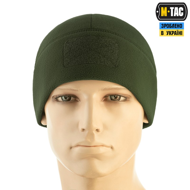 Шапка M-Tac Watch Cap Elite з липучкою (320г/м2) Army Olive Олива
