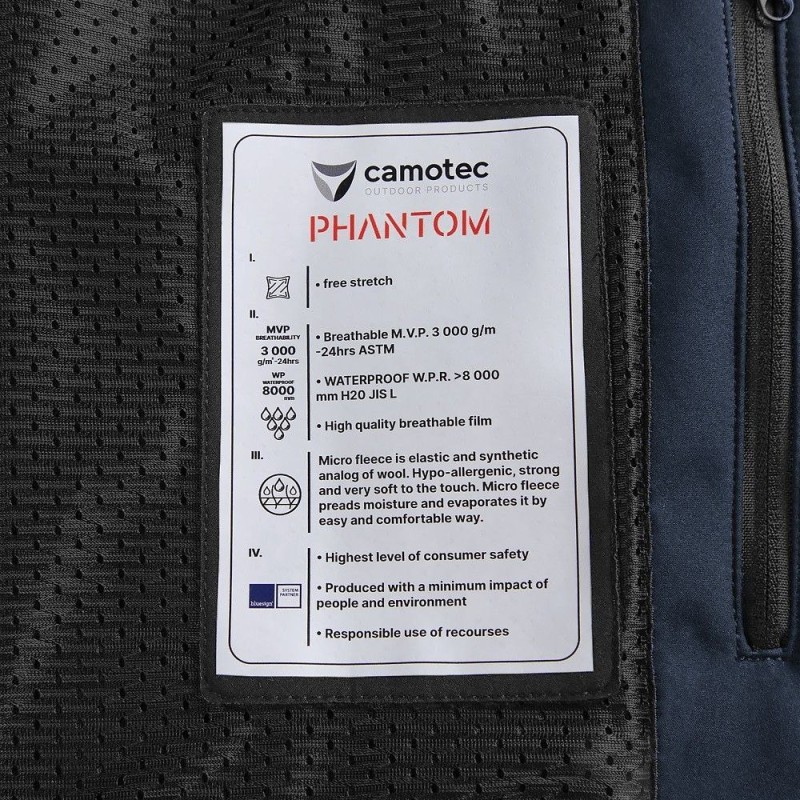 Куртка Soft shell Phantom System Темно синій
