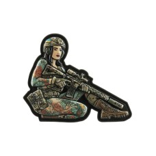 Патч Tactical girl №2 Якудза brunet 3D PVC MC