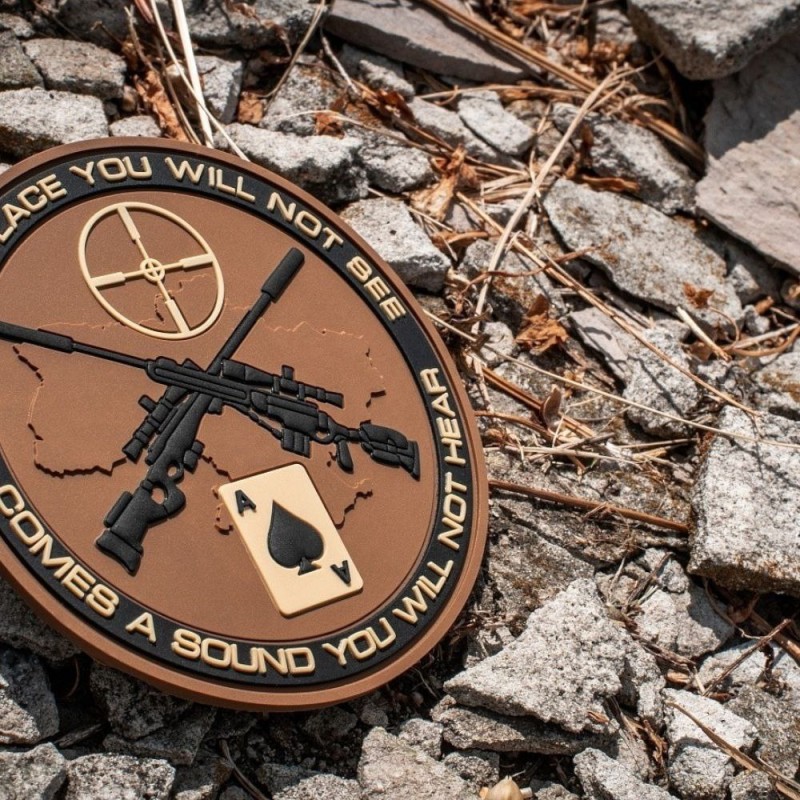 Патч Ukrainian snipers PVC Coyote/Black