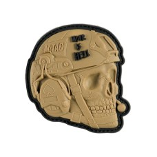 Патч нашивка War is Hell 3D PVC Coyote