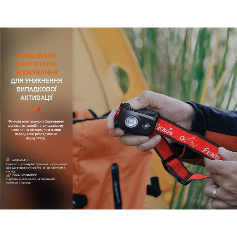 Ліхтар налобний Fenix HL16 (AAA) Чорний