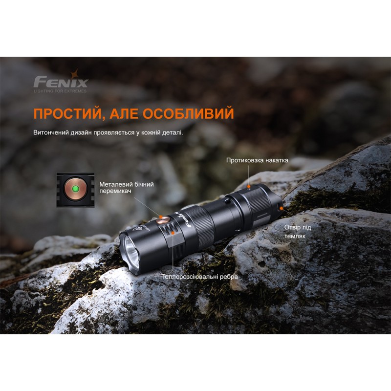 Ліхтар ручний Fenix PD25R Чорний