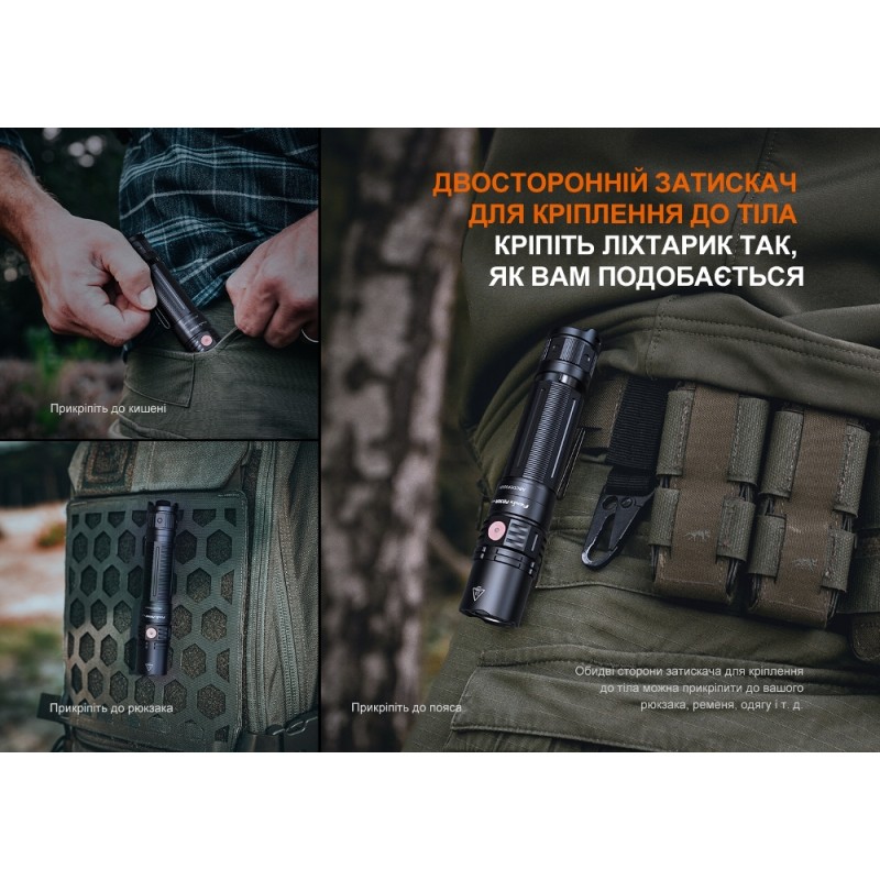Ліхтар ручний Fenix PD36R V2.0 Чорний