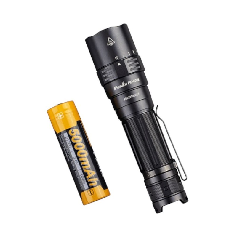 Ліхтар ручний Fenix PD40R V2.0 + подарунок Ліхтар Fenix E01 V2.0 Чорний