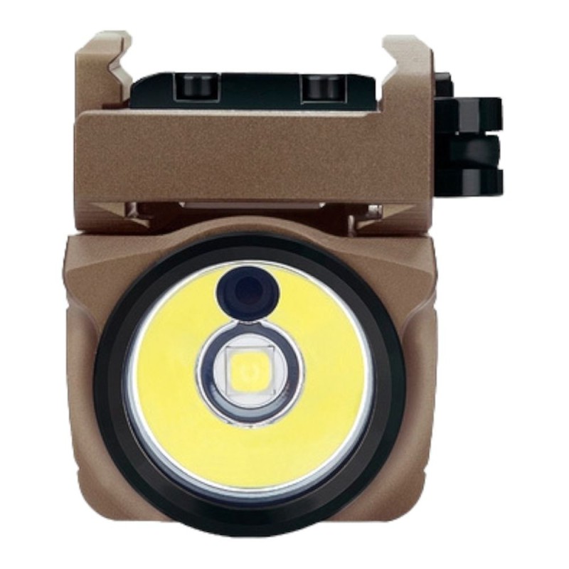 Фонарь с ЛЦВ Olight Baldr Mini Desert Tan. Зеленый ЛЦВ Койот
