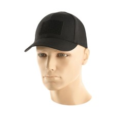 Бейсболка тактична M-TAC Elite Flex Rip-Stop з липучкою Чорний L/XL(р)