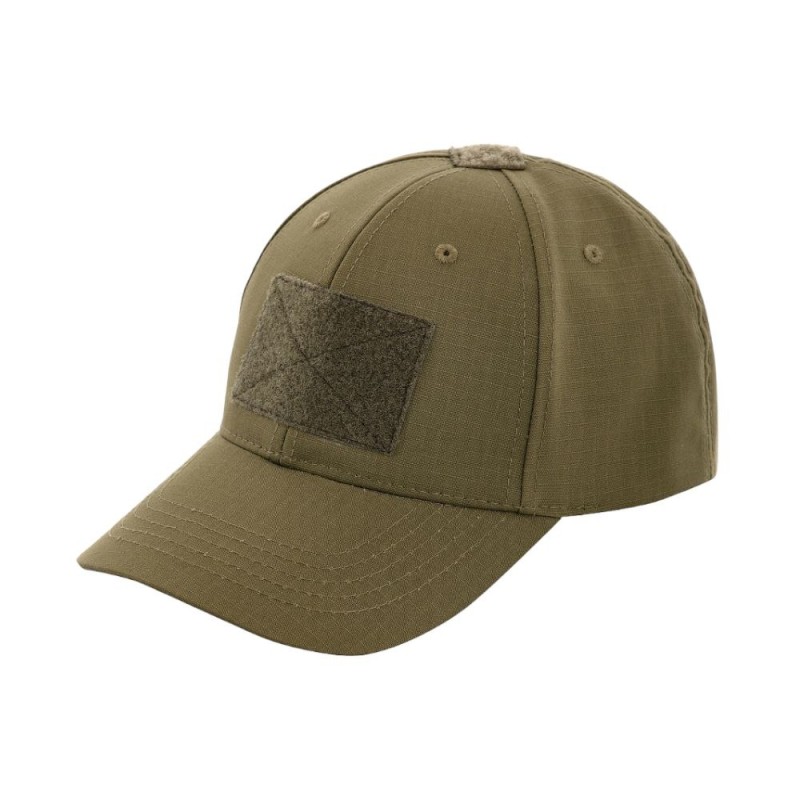 Бейсболка тактична M-TAC Elite Flex Rip-Stop Dark Olive з липучкою Олива