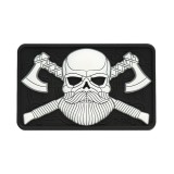 Патч Bearded Skull 3D PVC Black/White