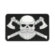 Патч Bearded Skull 3D PVC Black/White