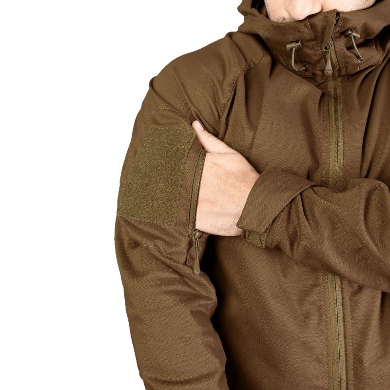 Куртка вітрівка Stalker Canvas Camotec Койот