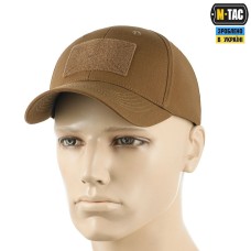 Бейсболка тактична M-TAC Elite Flex Rip-Stop Brown Coyote з липучкою Койот S/M(р)