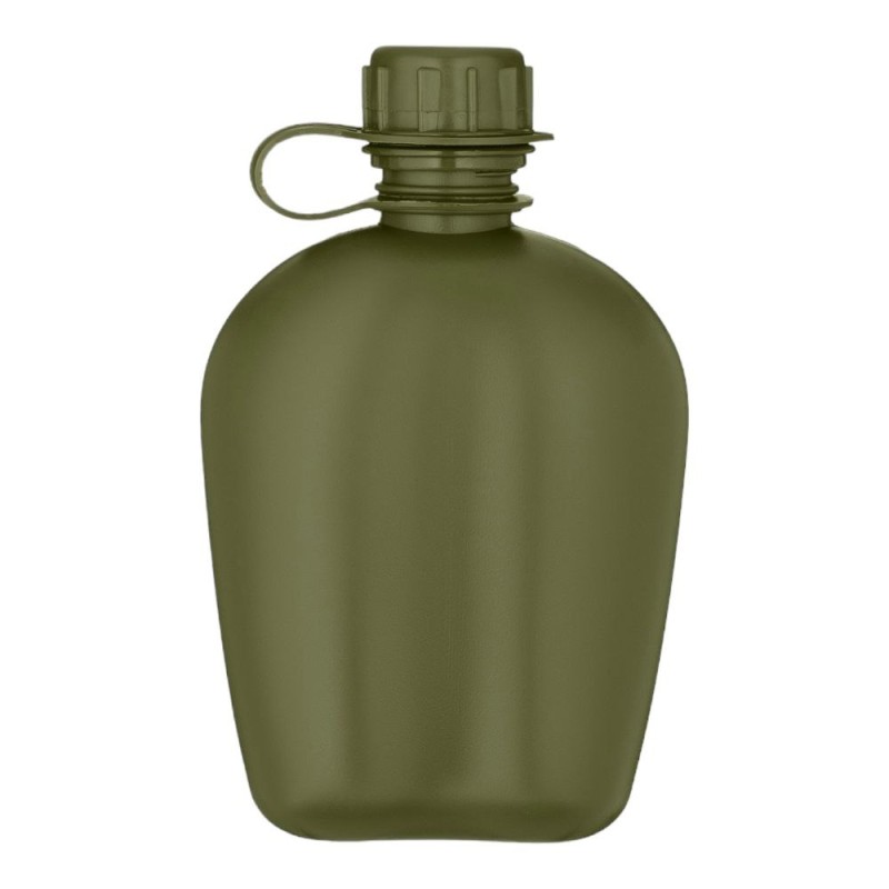 Фляга тактична у чохлі 2E Flask WB01, 1л, з кружкою (казанком) Олива