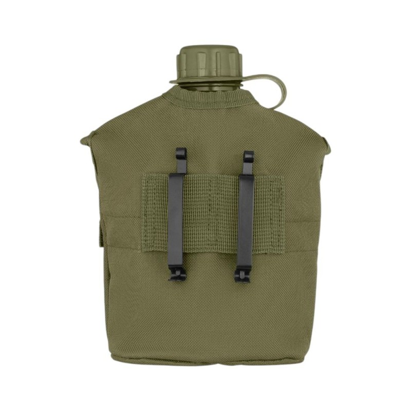 Фляга тактична у чохлі 2E Flask WB01, 1л, з кружкою (казанком) Олива