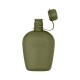 Фляга тактична у чохлі 2E Flask WB01, 1л, з кружкою (казанком) Олива