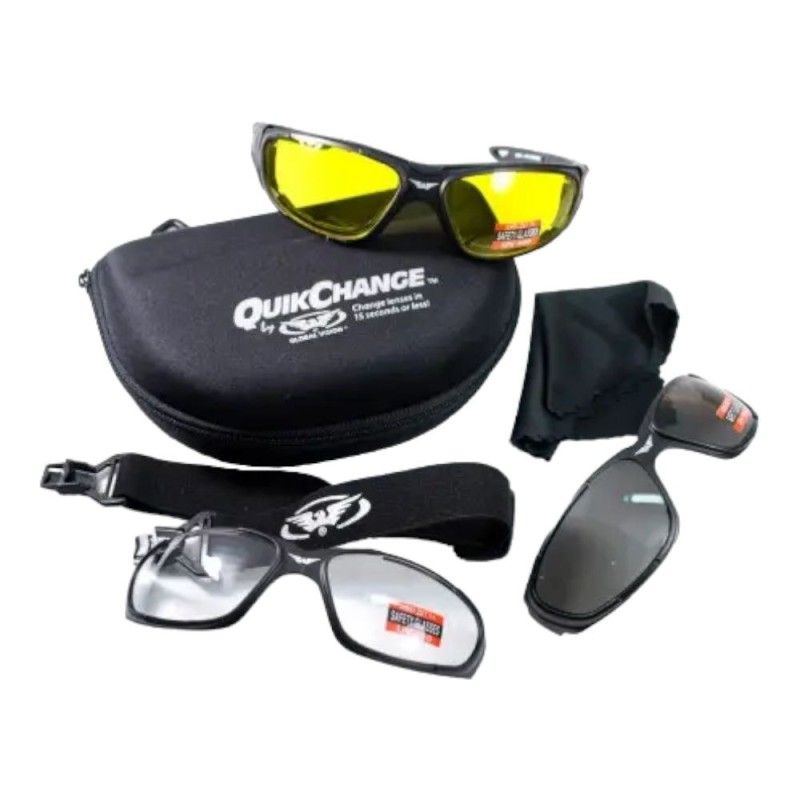 Очки защитные с сменными линзами Global Vision QuikChange Kit Черный