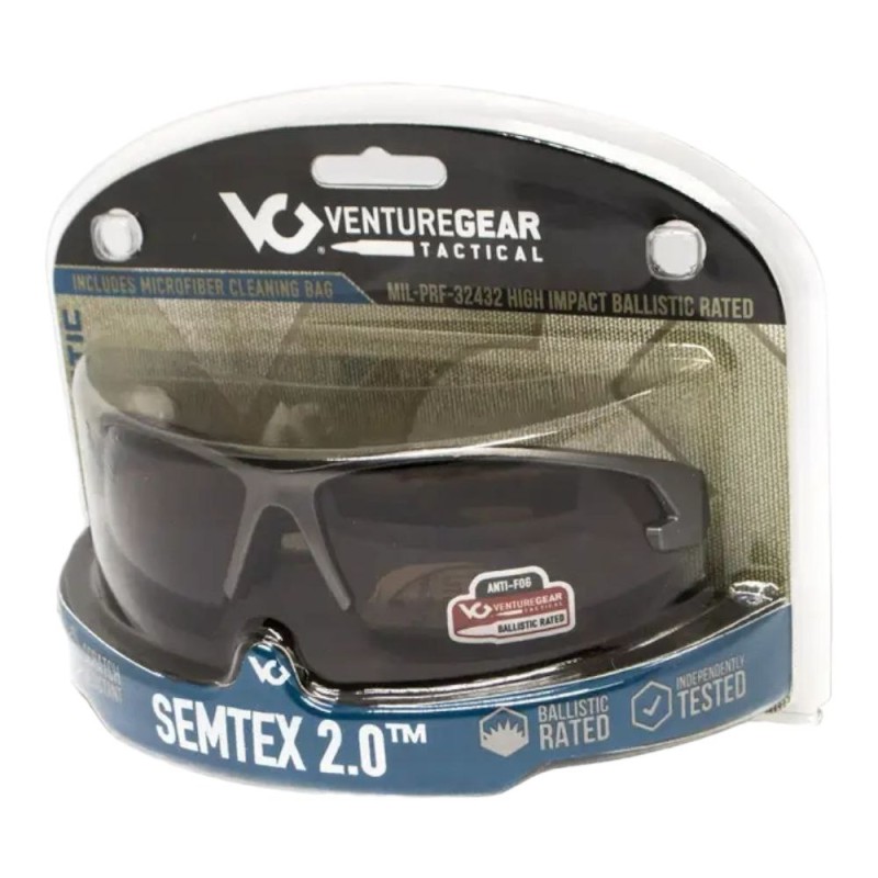 Окуляри захисні Venture Gear Tactical Semtex 2.0 Gun Metal (bronze) Anti-Fog, коричневі оправа металік Сірий