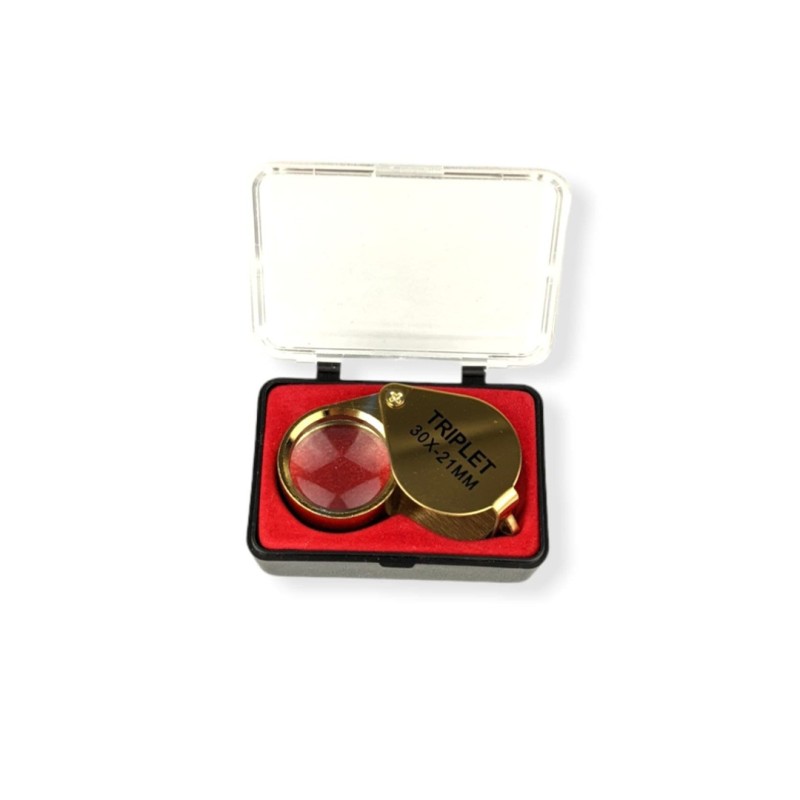 Лупа складна портативна 30х діаметр 21мм Jeweler