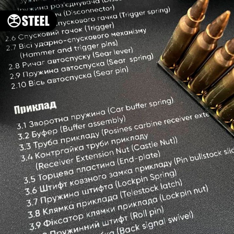 Коврик для чистки Steel AR15 (91x31cm)
