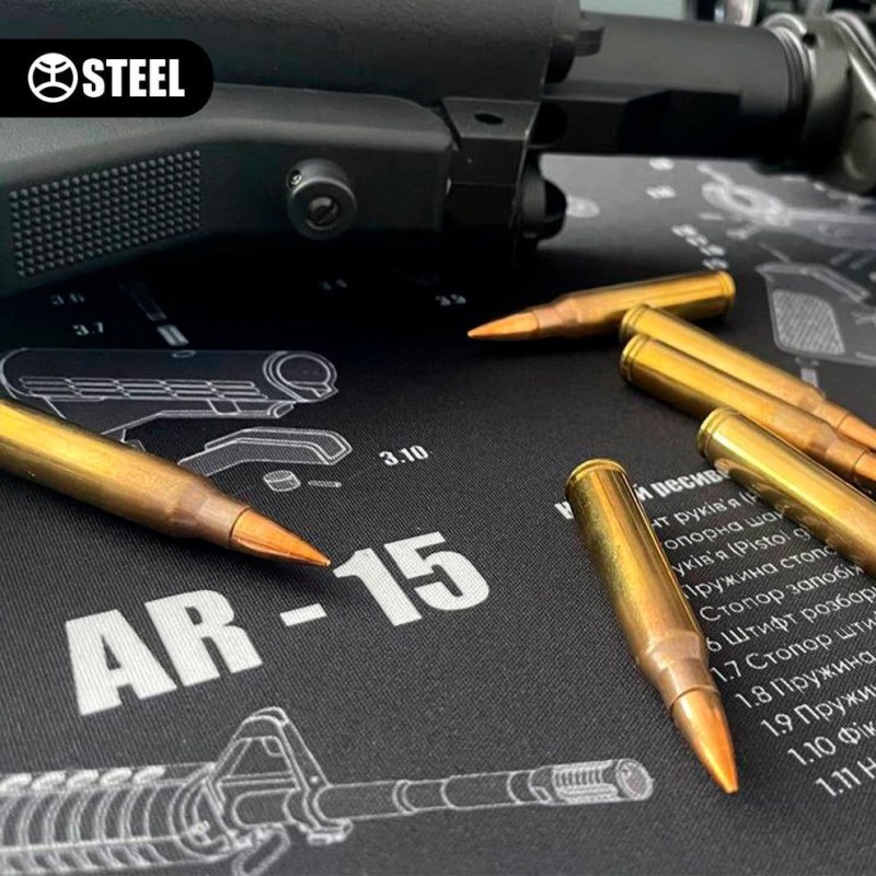 Коврик для чистки Steel AR15 (91x31cm)