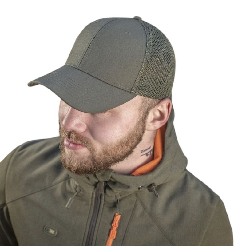Бейсболка M-TAC з сіткою Flex Rip-Stop Army Olive Олива