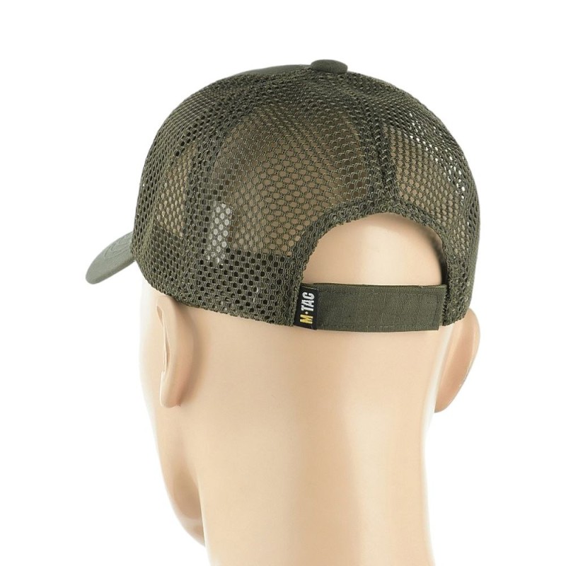 Бейсболка M-TAC з сіткою Flex Rip-Stop Army Olive Олива