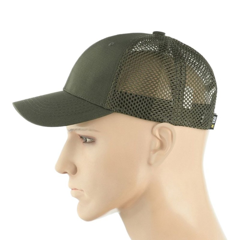 Бейсболка M-TAC з сіткою Flex Rip-Stop Army Olive Олива